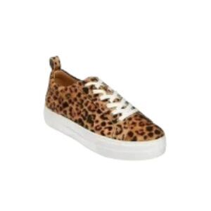 Jack Rogers Paige Hair-Calf Platform Sneakers Leopard 8M NWT